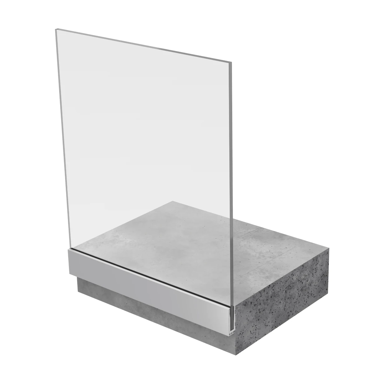 Barandilla Glass Rail: montaje frontal — Exlabesa