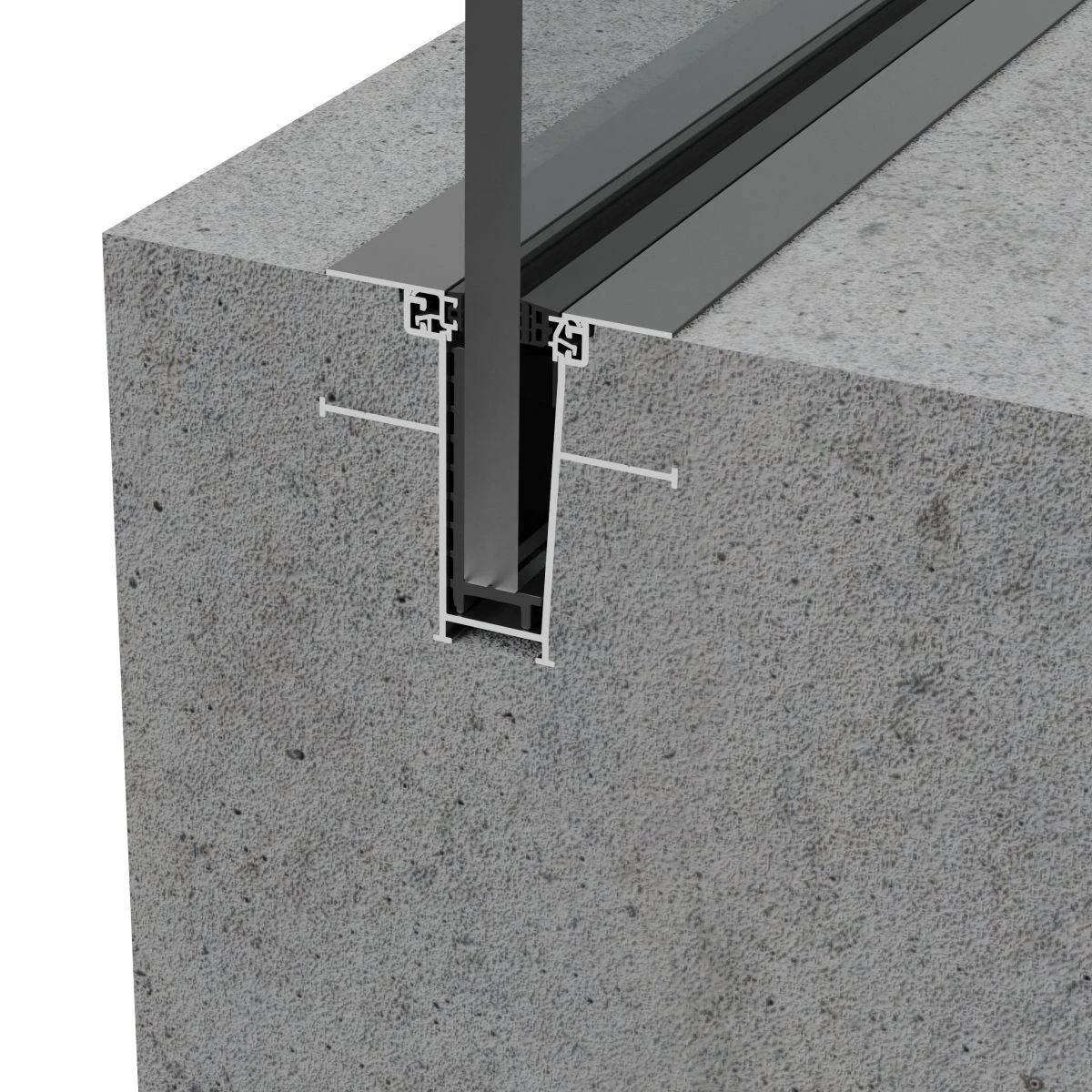 Glass Rail PRO: perfil embutido en el forjado — Exlabesa